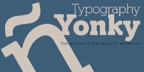 Yonky Slab Typeface font