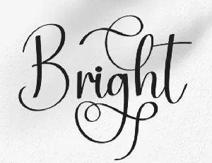 Bright font