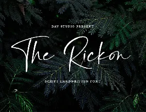 The Rickon font