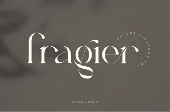 Fragier font