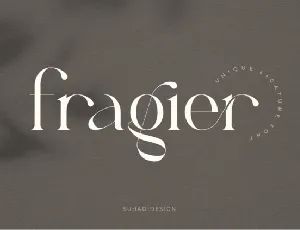 Fragier font