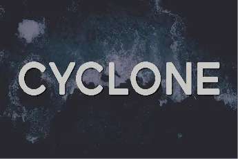 Cyclone font