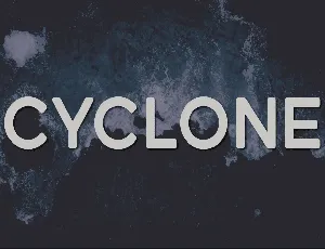 Cyclone font