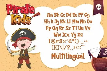 Pirate Kids Cartoon font