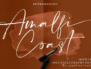 Amalfi Coast Script font