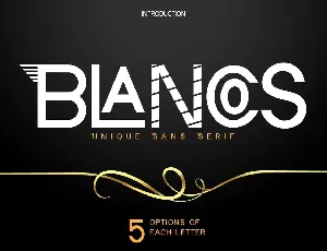 Blancos font