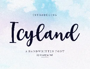 Icyland font