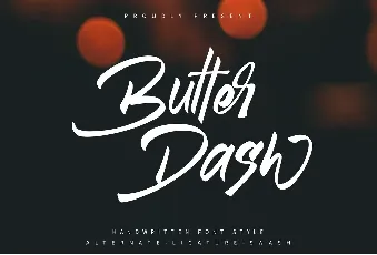 Butter Dash Personal use font