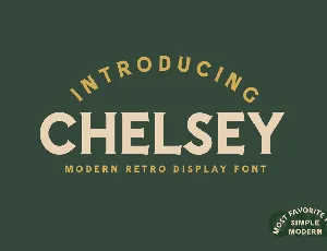 Chelsey font