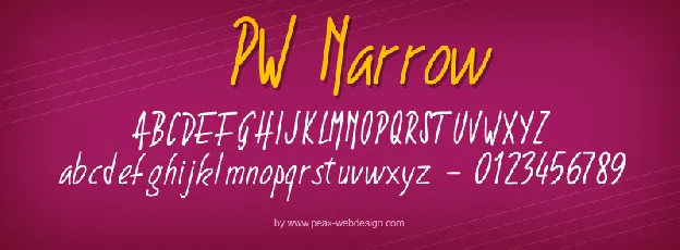 PWNarrow font