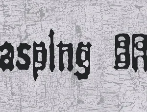 Gasping BRK font