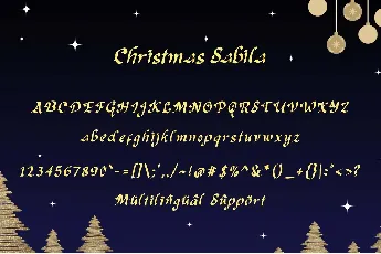 Christmas Sabila Demo font