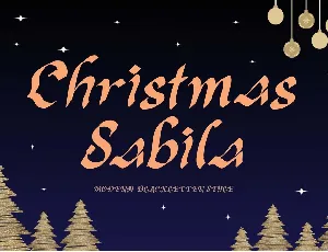 Christmas Sabila Demo font