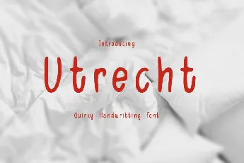 Utrecth Script font