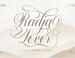 Radja Lover font