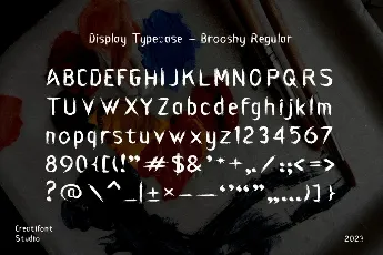 CF Brooshy Demo font