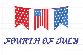 July Patriotic Demo font