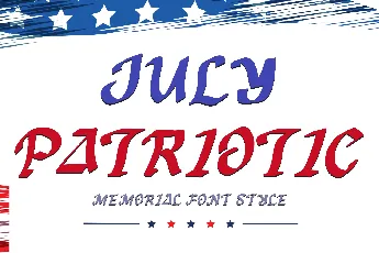 July Patriotic Demo font