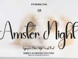 Amster Night Script font