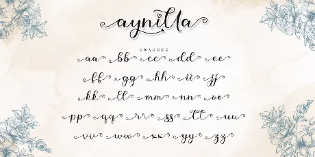 Aynilla font