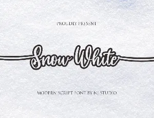 Snow White font