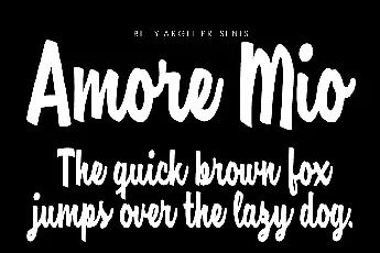 Amore Mio Personal Use font