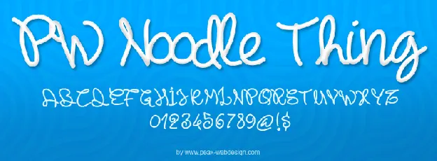 PWNoodleThing font