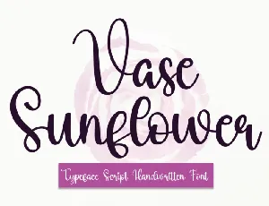 Vase Sunflower font