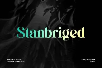 Stanbriged font