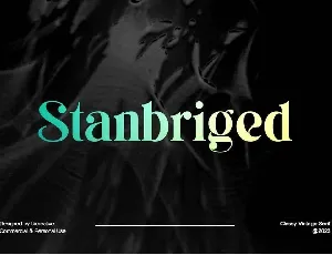 Stanbriged font