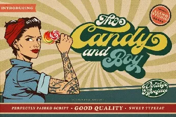 The Candy And Boy font