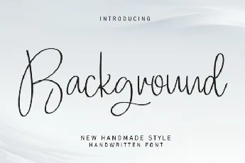 Background Script font