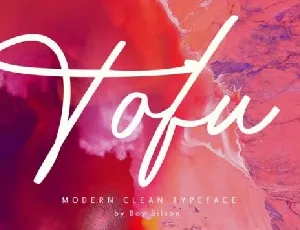 Tofu Script font