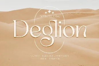 Deglion font