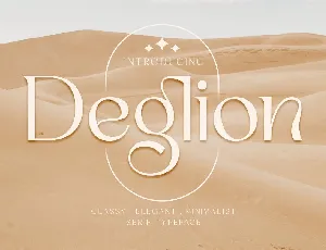 Deglion font