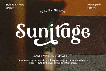 Sunitage font