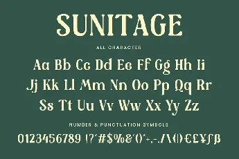 Sunitage font