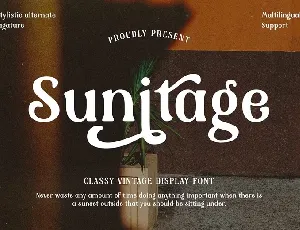 Sunitage font