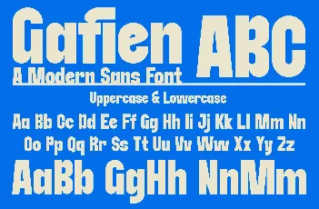 Gafien font