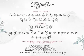 Steffinella Handwritten font