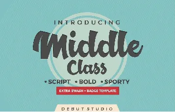 Middle Class Script Free font