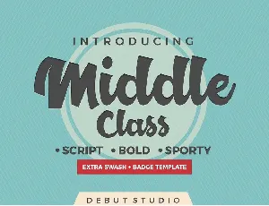 Middle Class Script Free font