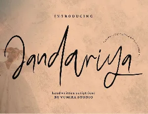 Jandariya font