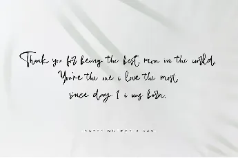 Christopher's handwriting font