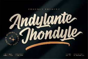 Andylante Jhondyle font