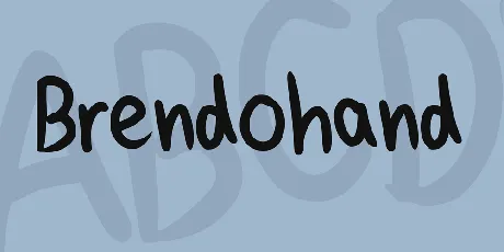 Brendohand font