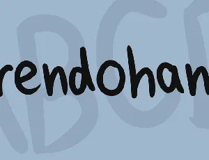 Brendohand font