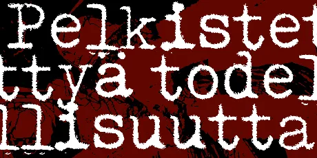 Pelkistettya todellisuutta font