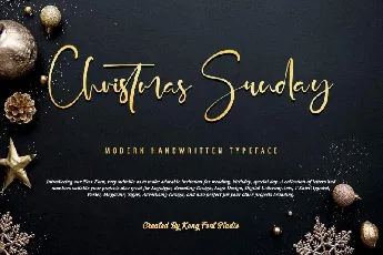 Christmas Sunday font