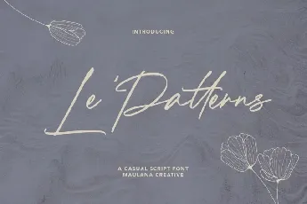 Le Patterns font